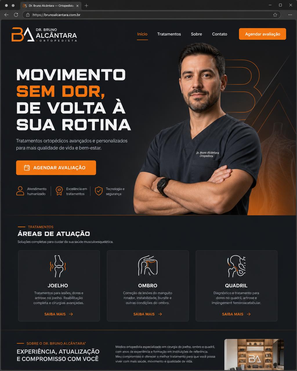 Ortopedista — projeto Dr. Bruno Alcântara